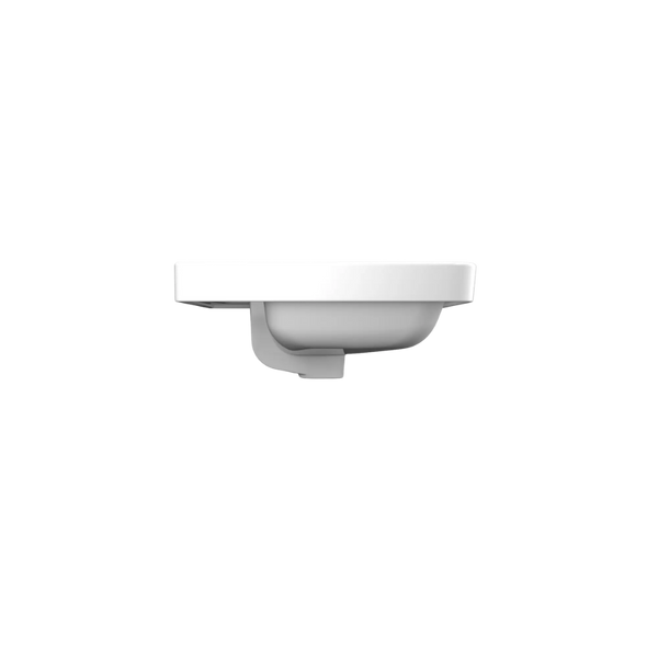 American Standard Heron Square 500 Semi Inset Basin 1 Taphole With Overflow White