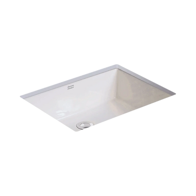 American Standard Heron Square 500 Under Counter Basin With Overflow White