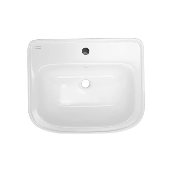 American Standard Loven 550 Wall Hung Basin with 1 Tap Hole and Overflow White