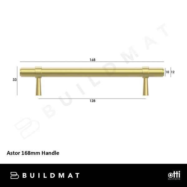 Otti Astor 168mm Handle Brushed Brass