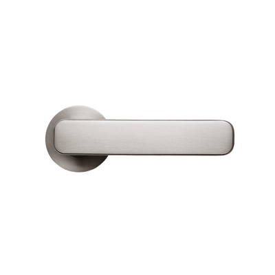 Momo Handles Aspen Solid Brass Tubular Latch Passage Lever Set In Dull Brushed Nickel