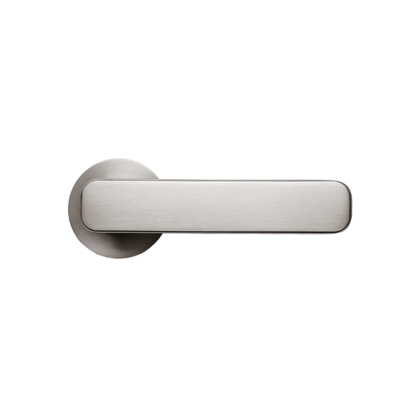 Momo Handles Aspen Solid Brass Tubular Latch Passage Lever Set In Dull Brushed Nickel