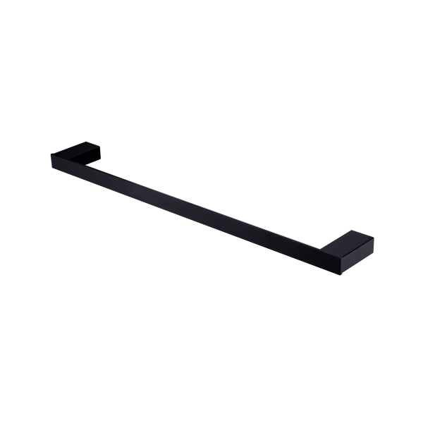 Oliveri Athens Single Towel Rail 600mm Matte Black