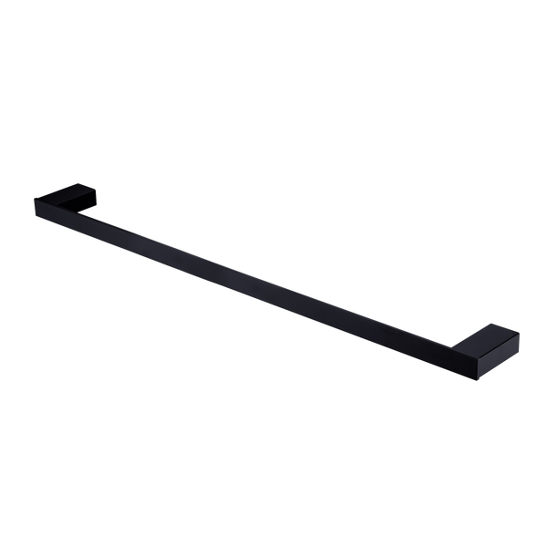 Oliveri Athens Single Towel Rail 800mm Matte Black