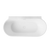 Decina Aurora 1700mm Back to Wall Freestanding Bath Matte White