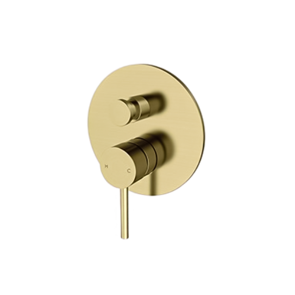 Arcisan Axus Pin Bath/Shower Mixer with Diverter (Trim Kit Only) Brushed Brass