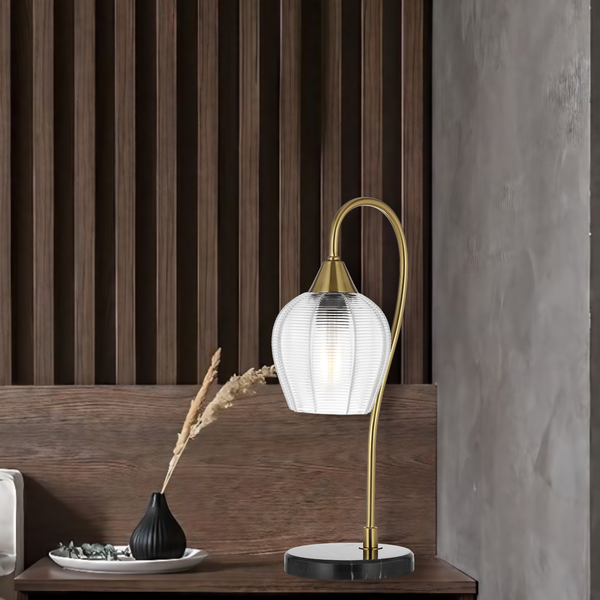 Telbix Azalea Table Lamp Antique Gold