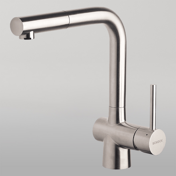 Abey Alfresco Laios Pull Out Mixer Stainless Steel