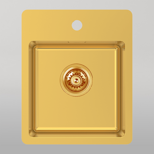 Abey Bs2 Bar Sink With Tap Landing Eureka Gold