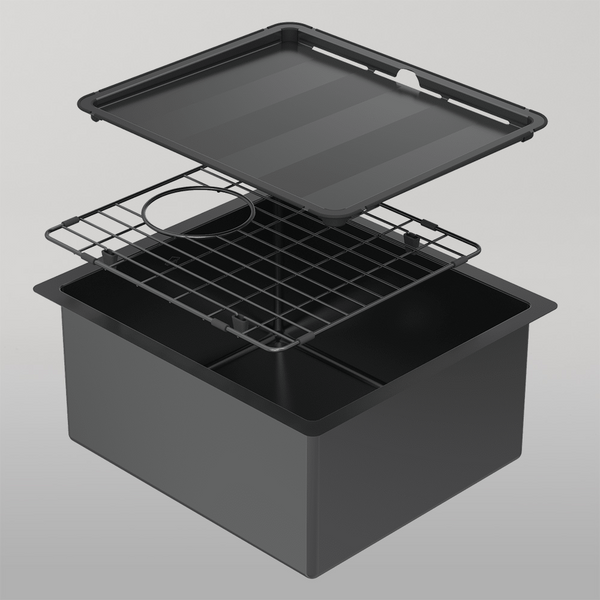 Abey Piazza Square Bowl Black Pearl