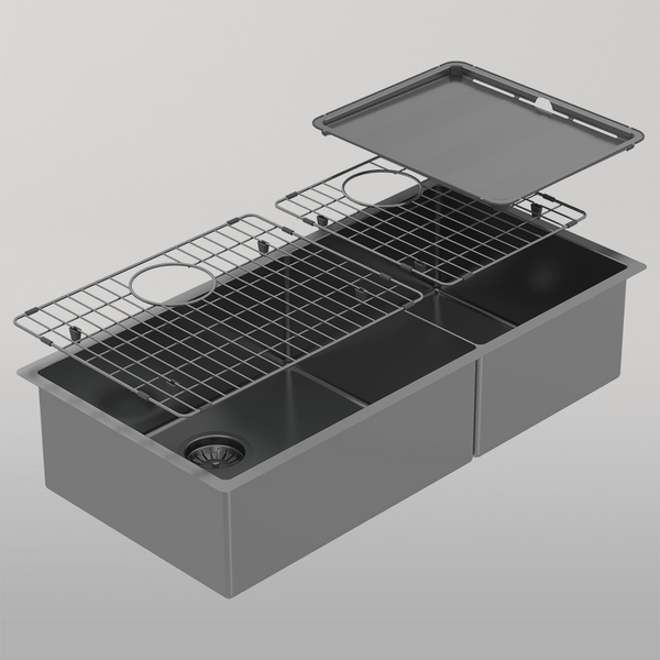 Abey Piazza One And 3/4 Square Bowl Black Pearl