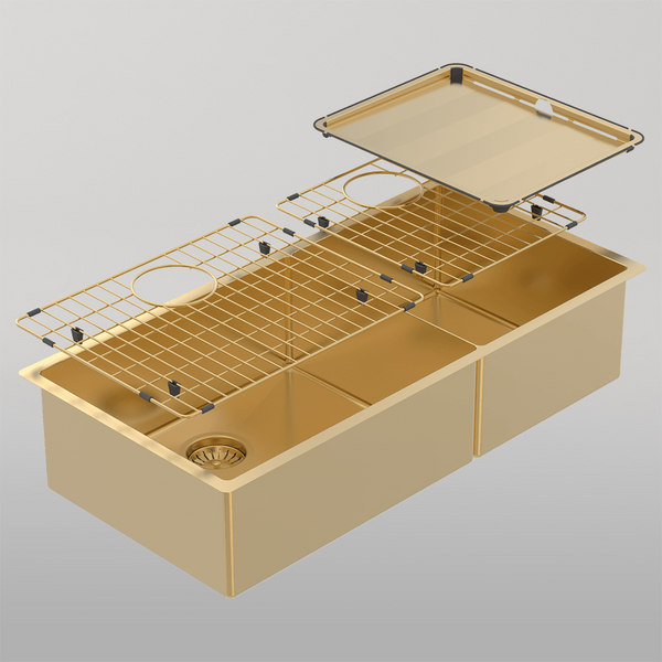 Abey Piazza One And 3/4 Square Bowl Eureka Gold