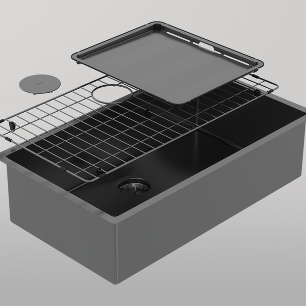 Abey Piazza Large Single Bowl Black Pearl