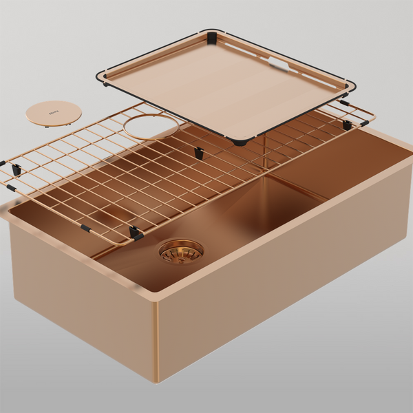 Abey Piazza Large Single Bowl Artisan Copper