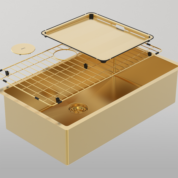 Abey Piazza Large Single Bowl Eureka Gold