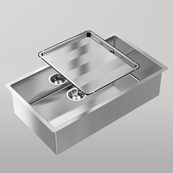 Abey Piazza 720 Square Single Bowl Stainless Steel