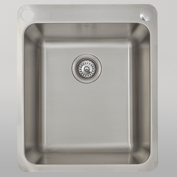 Abey Laundry Sink With Dual Bypass 44L Stainless Steel