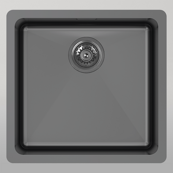 Abey 45 Litre Single Bowl With Overflow Black Pearl
