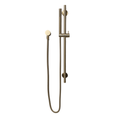 Alma Mira Brushed Brass Gold Shower on Rail
