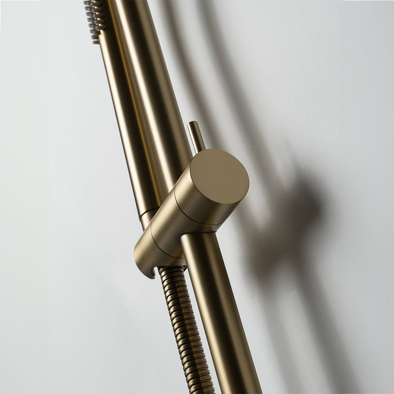 Mira Brushed Brass Gold Shower on Rail