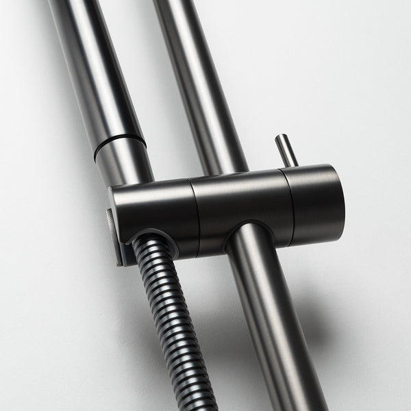 Alma Mira Brushed Gunmetal Shower on Rail