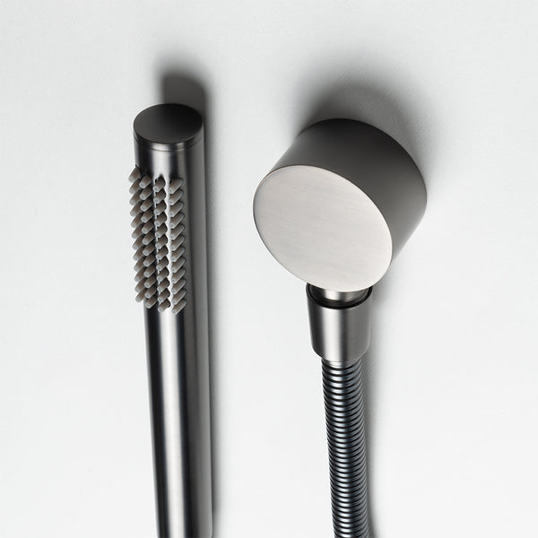Alma Mira Brushed Gunmetal Shower on Rail