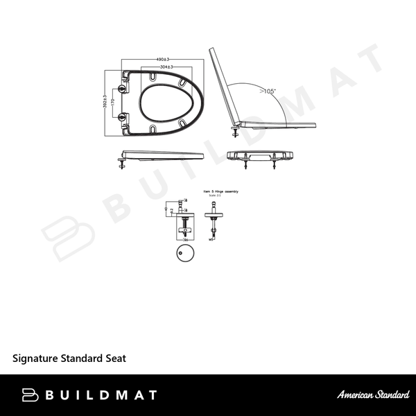 American Standard Signature Standard Seat White