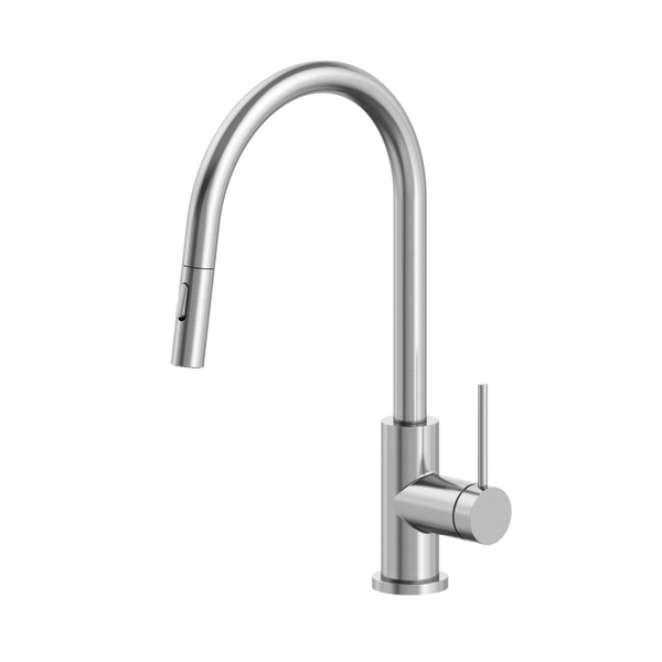 Arcisan Volis Kitchen Mixer with Pull Down 2 Jet Nozzle Spray Brushed Stainless Steel