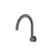 Arcisan Kitchen/Laundry Wall Mount 242mm Arch Swivel Spout Brushed Gunmetal