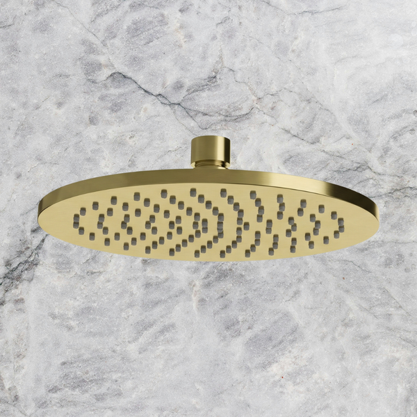 Arcisan Showers 200mm Brass Round Shower Head Brushed Brass