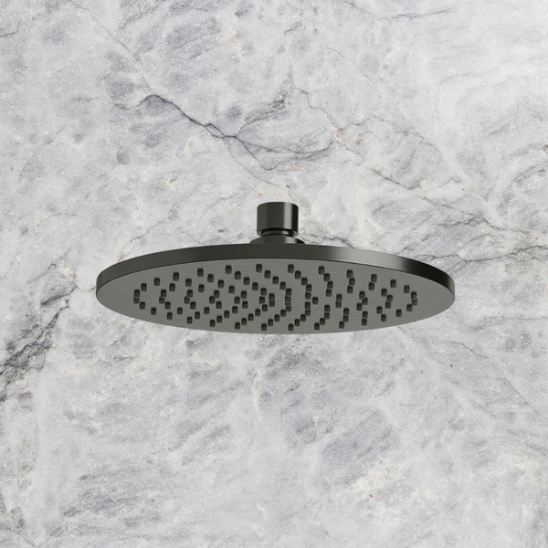 Arcisan Showers 200mm Brass Round Shower Head Brushed Gunmetal