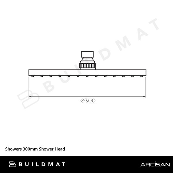 Arcisan Showers 300mm Shower Head Dark Bronze