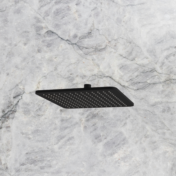 Arcisan Showers 250mm Brass Squareline Shower Head Matte Black
