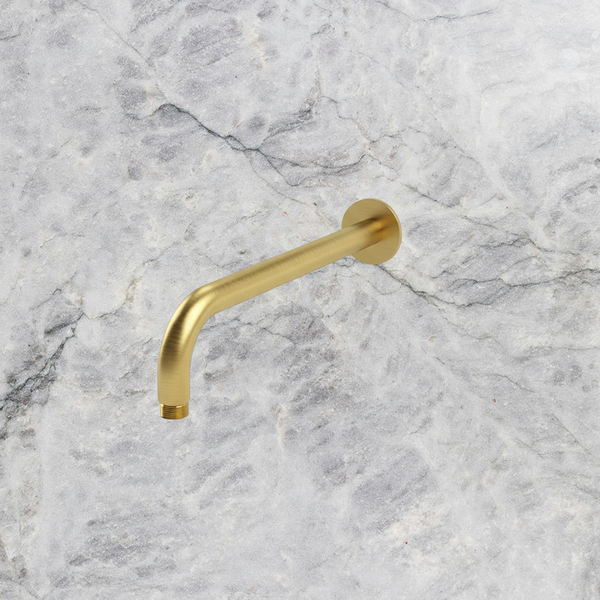 Arcisan Showers Wall Mount Arm Only 350mm Brushed Brass
