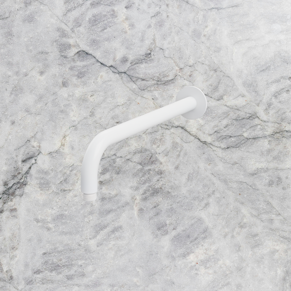 Arcisan Showers Wall Mount Arm Only 350mm White