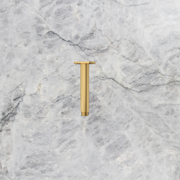 Arcisan Showers Round Ceiling Mount Arm Only 130mm Brushed Brass
