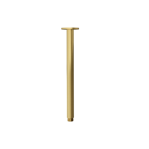 Arcisan Showers Round Ceiling Mount Arm Only 300mm Brushed Brass