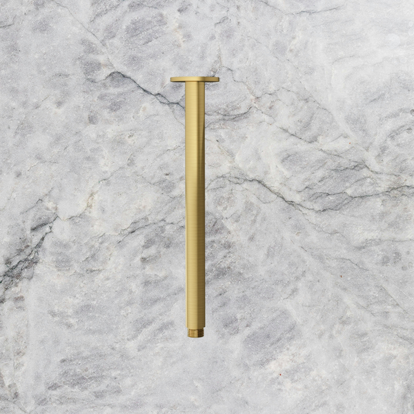 Arcisan Showers Round Ceiling Mount Arm Only 300mm Brushed Brass