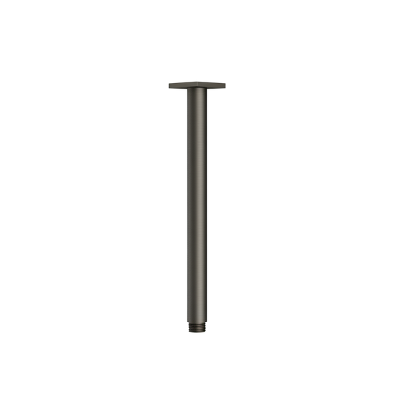 Arcisan Showers Round Ceiling Mount Arm Only 300mm Brushed Gunmetal