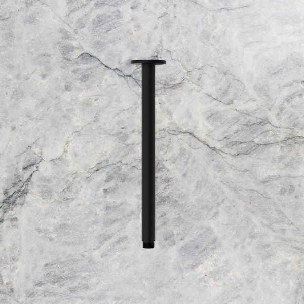 Arcisan Showers Round Ceiling Mount Arm Only 300mm Matte Black