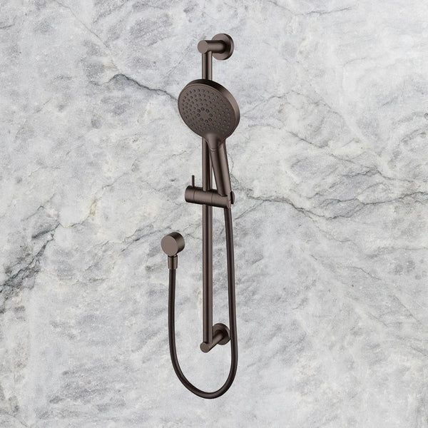 Arcisan Showers Fusion Air Handshower Shower Set with Venn Slide Rail Set Dark Bronze