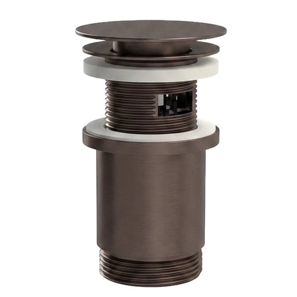 Arcisan Wastes Push Operated Pop-Up Waste with Overflow Dark Bronze