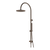 Arcisan Dual Inlet Goose Neck Shower Column 250mm Head with Tubular Brass Hand Shower Dark Bronze