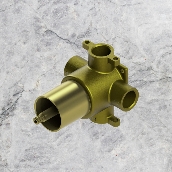 Arcisan In-wall Body for 3 Way Diverter for Mixer Series Brass