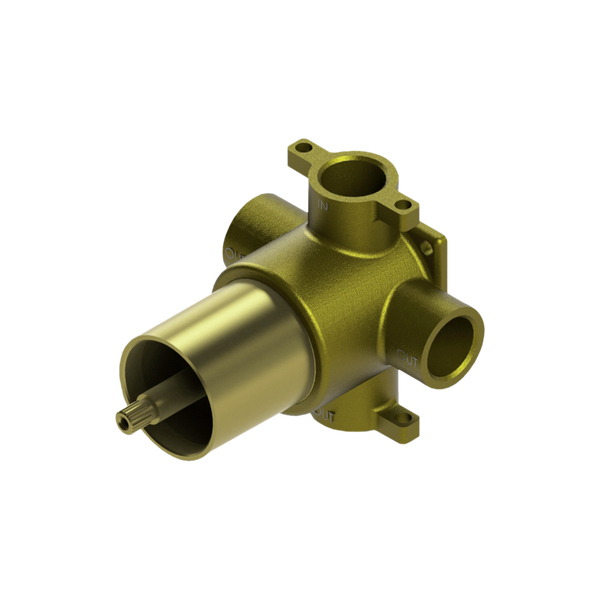 Arcisan In-wall Body for 3 Way Diverter for Mixer Series Brass