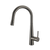 Arcisan Axus Pin Arch Spout Pull Down Conical Nozzle Sink Mixer Brushed Gunmetal