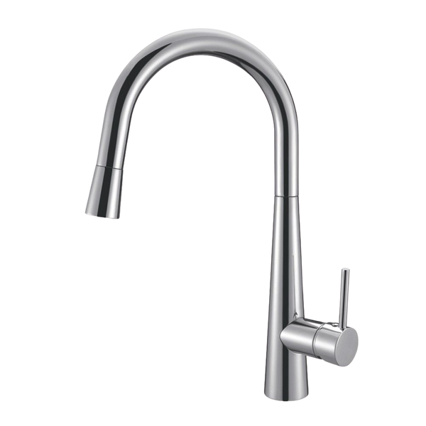 Arcisan Axus Pin Arch Spout Pull Down Conical Nozzle Sink Mixer Chrome