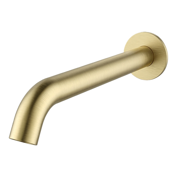 Arcisan Axus Pin Wall Mounted Bath Spout 220mm Brushed Brass