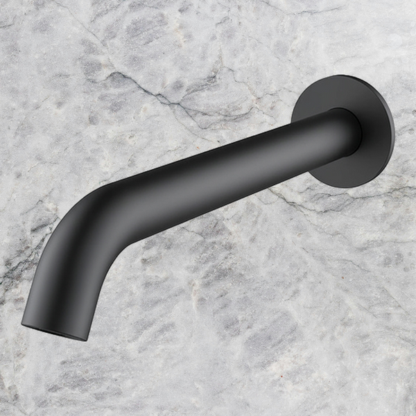 Arcisan Axus Pin Wall Mounted Bath Spout 220mm Matte Black