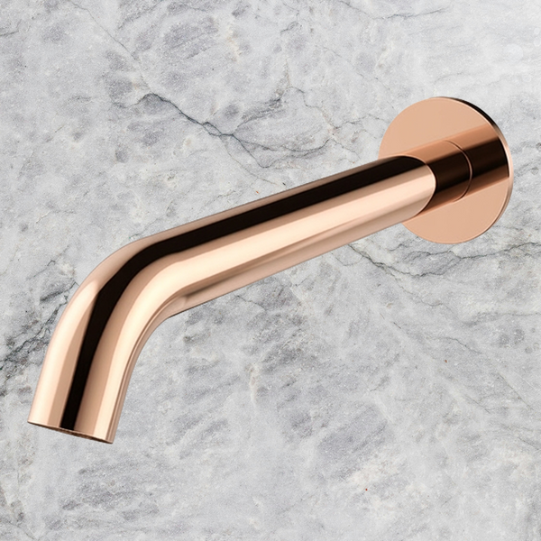 Arcisan Axus Pin Wall Mounted Bath Spout 220mm Rose Gold